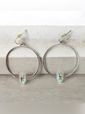 Kendra Scott Glass Stone Hoops